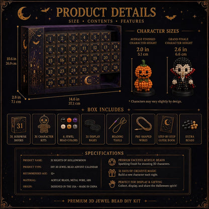 🔥🎃 Hollowmoon 31-Night Jewel-Bead