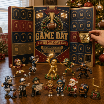 🏈 Game Day Football Advent Calendar 2026 – 24 Collectible Surprises & Hidden Golden Champion