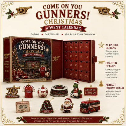 ⚽🔴 24 Days of Red & White Glory – North London Football Christmas Collector Countdown