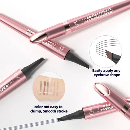 🎁Buy 1 Get 1 Free✨Waterproof Micro-Fork Eyebrow Pencil, Long-Lasting Brow Pen for Natural Hair-Like Strokes