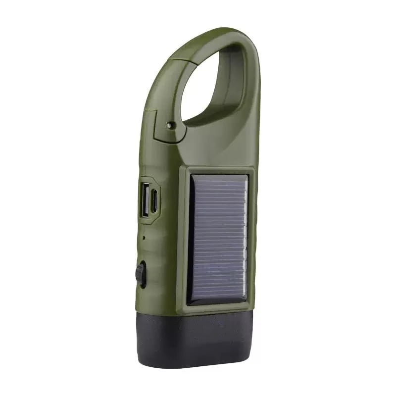 🔥HOT SALE🔥Solar Hand Crank Emergency Flashlights – USB-C Rechargeable Outdoor Lights