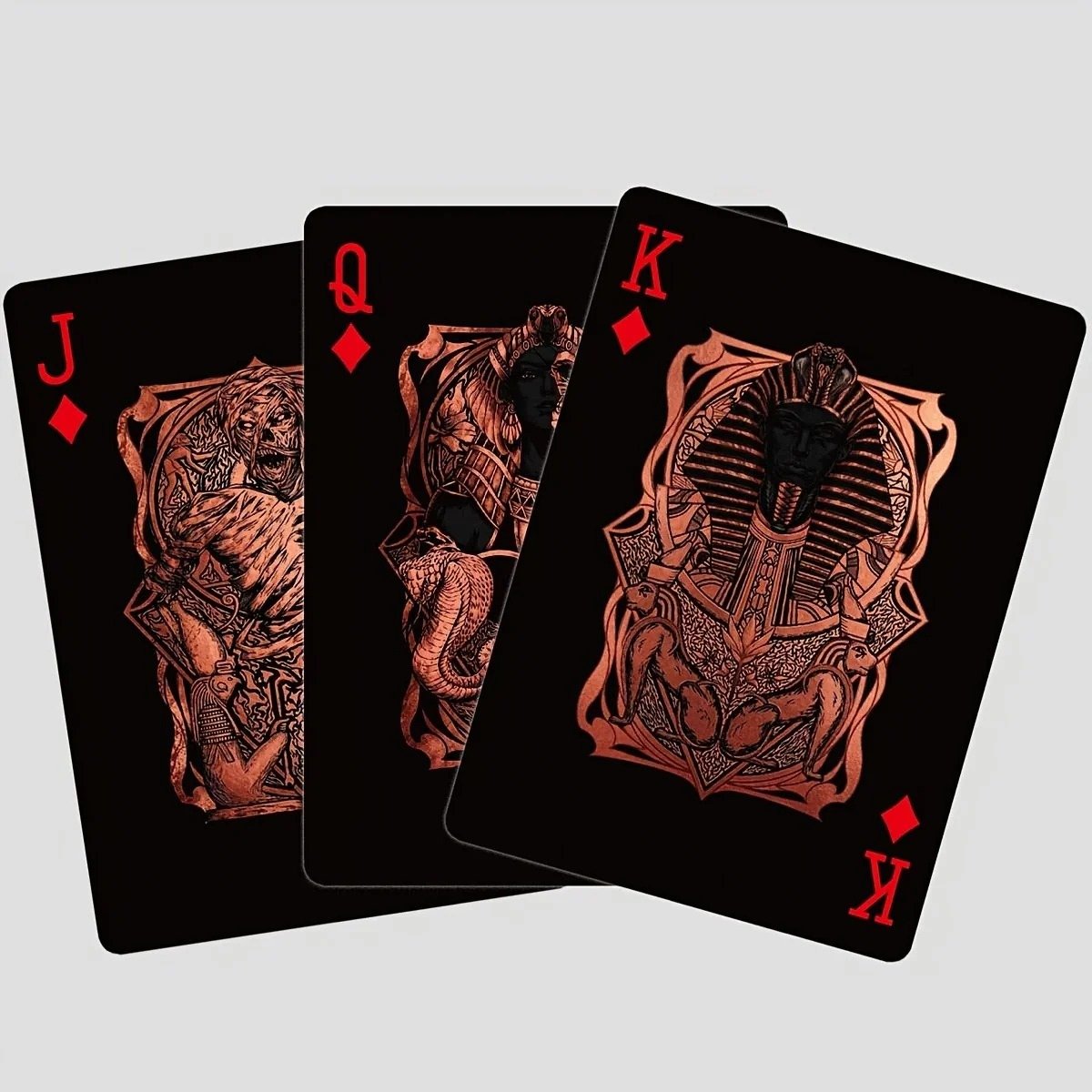 🃏👑 Black-Gold Egyptian Mythology Playing Cards