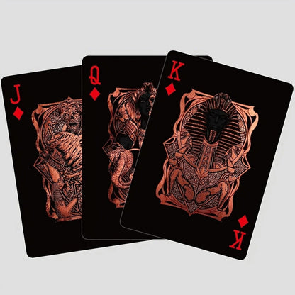 🃏👑 Black-Gold Egyptian Mythology Playing Cards
