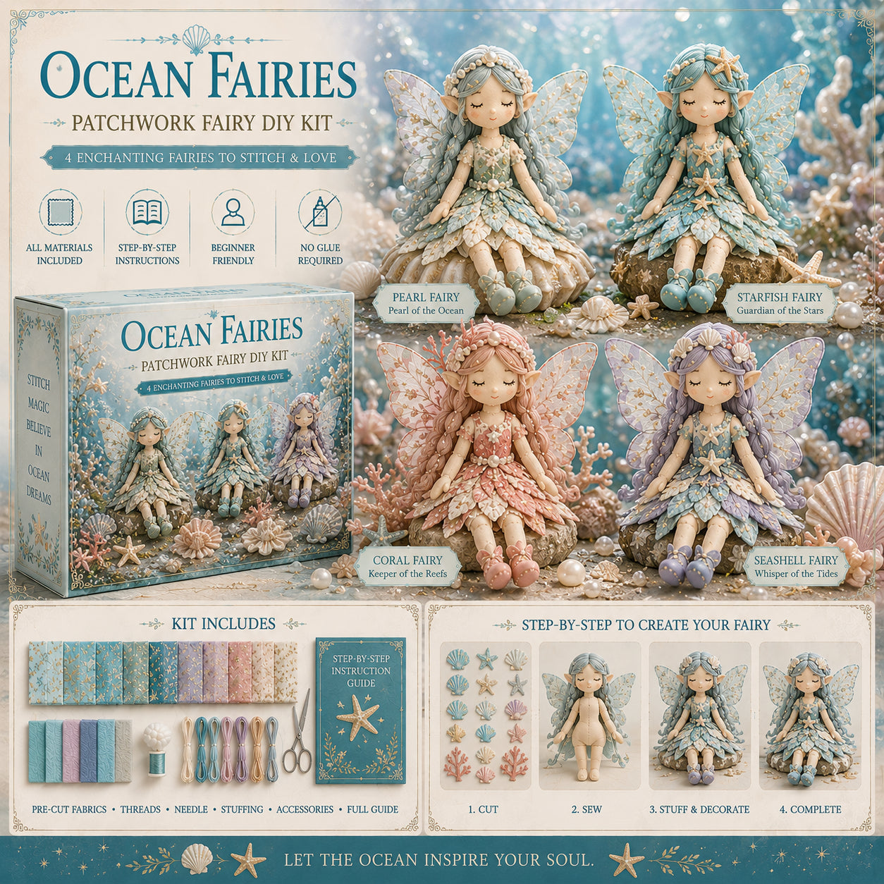 🔥Last Day 49% OFF🌸Fairy Patchwork DIY Collection ✨