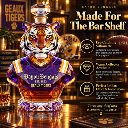Bayou Bengals Limited Edition Whisky Bottle