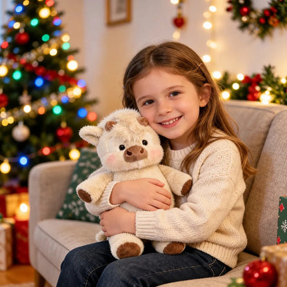 Christmas Running Cow Plush – Wiggles, Walks & Brings Holiday Cheer
