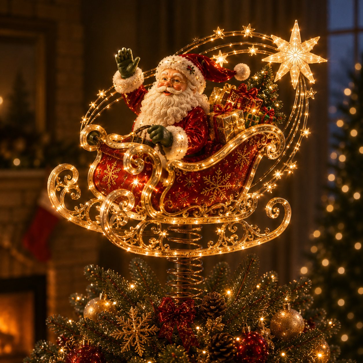 ⏳ Last Day 49% OFF – 🎅  Lighted Christmas Tree Topper Collection | 7 Festive Character Designs To Transform Your Tree Into A Holiday Showpiece ✨