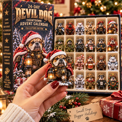 🐾🔥 Devil Dog 24-Day Christmas Countdown Advent Calendar