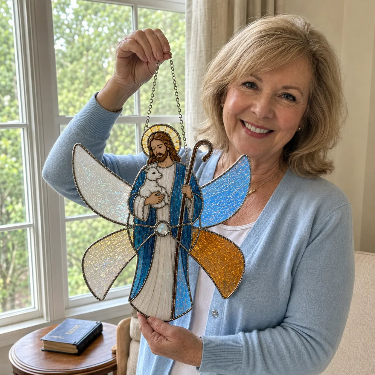 ⏳ Last Day 49% OFF – ✝️ Beginner-Friendly 3D Christian Iridescent Suncatcher DIY Kit | 6 Faith-Inspired Designs with Glass-Style Panels, Metal Frames, Hanging Chain, Tools & Step-by-Step Guide Included 💕