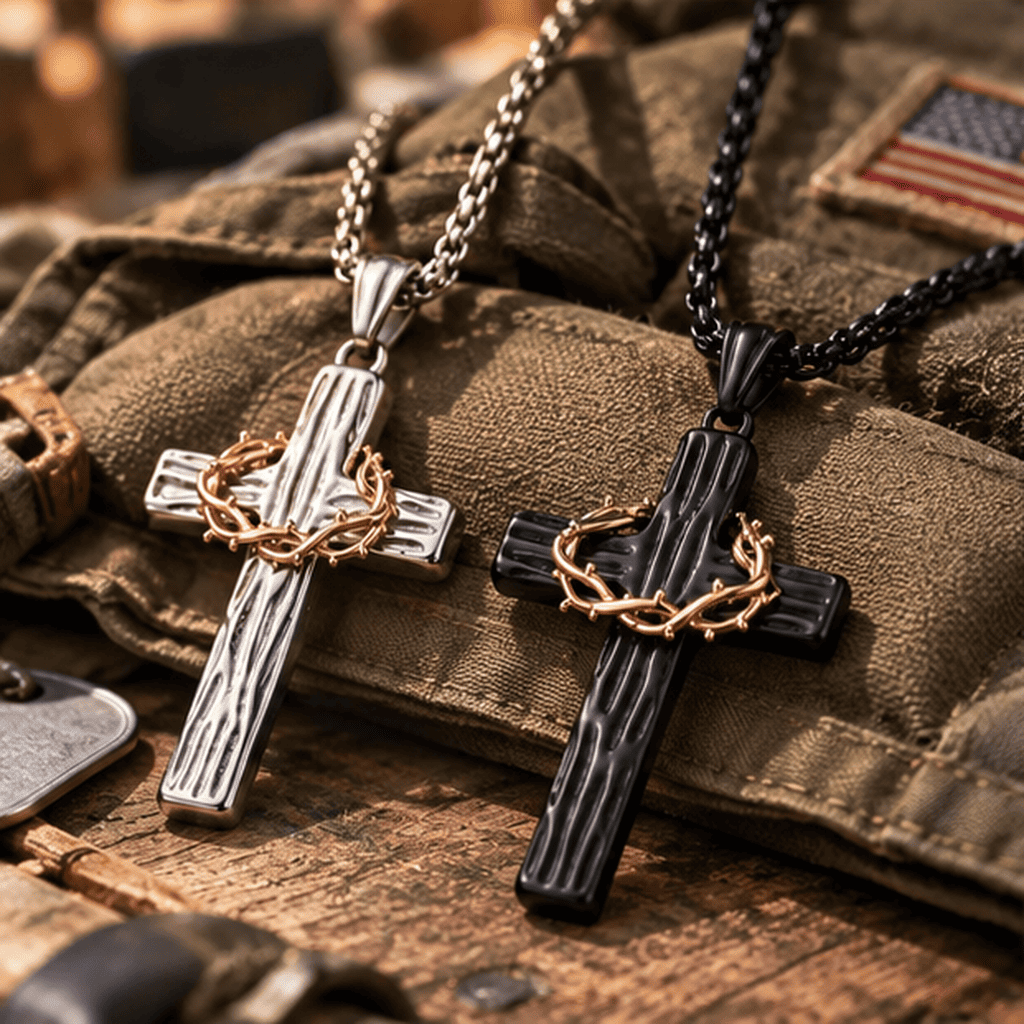 ✝️100% Handmade Crown Of Thorns Cross Necklace(𝐃𝐚𝐧𝐢𝐞𝐥 𝐁𝐫𝐨𝐨𝐤𝐬 𝐇𝐚𝐧𝐝𝐦𝐚𝐝𝐞®)
