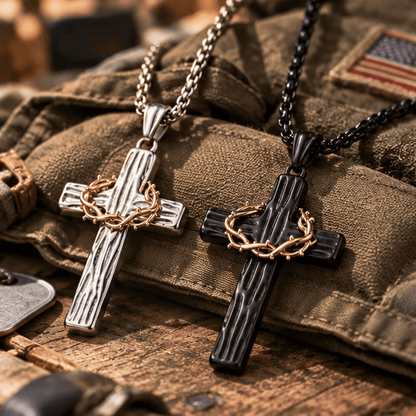 ✝️100% Handmade Crown Of Thorns Cross Necklace(𝐃𝐚𝐧𝐢𝐞𝐥 𝐁𝐫𝐨𝐨𝐤𝐬 𝐇𝐚𝐧𝐝𝐦𝐚𝐝𝐞®)