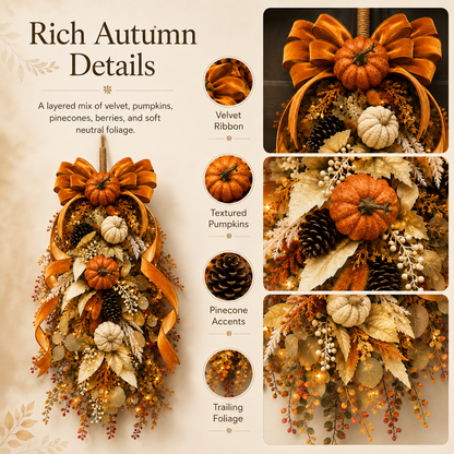 🍂Fall Wreath for Front Door