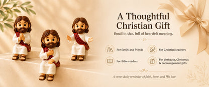 🎁LAST DAY 50% OFF- ✝️🙏 Jesus Shelf Sitter Figurines – 5 Meaningful Poses ❤️ Christian Faith Desk & Shelf Décor 🎁