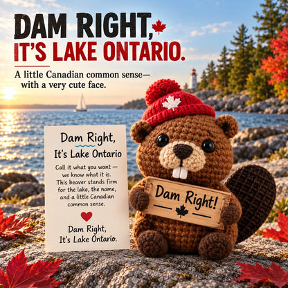 ⏳ Last Day 49% OFF – 🦫 Lake Ontario Emotional Support Beaver Crochet Keepsake | 5 Canadian-Inspired Personalities with Matching Message Cards for Cottage Families, Lake Lovers & Meaningful Gifts 🍁