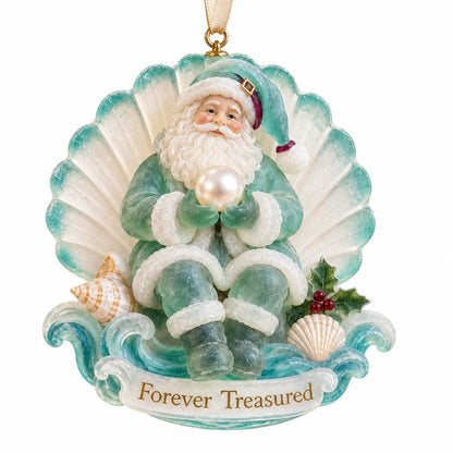 🎄Coastal Santa Christmas Ornament