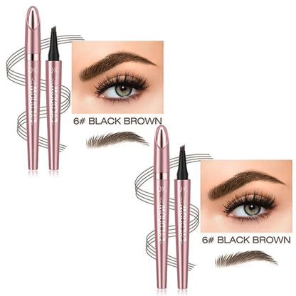 🎁Buy 1 Get 1 Free✨Waterproof Micro-Fork Eyebrow Pencil, Long-Lasting Brow Pen for Natural Hair-Like Strokes