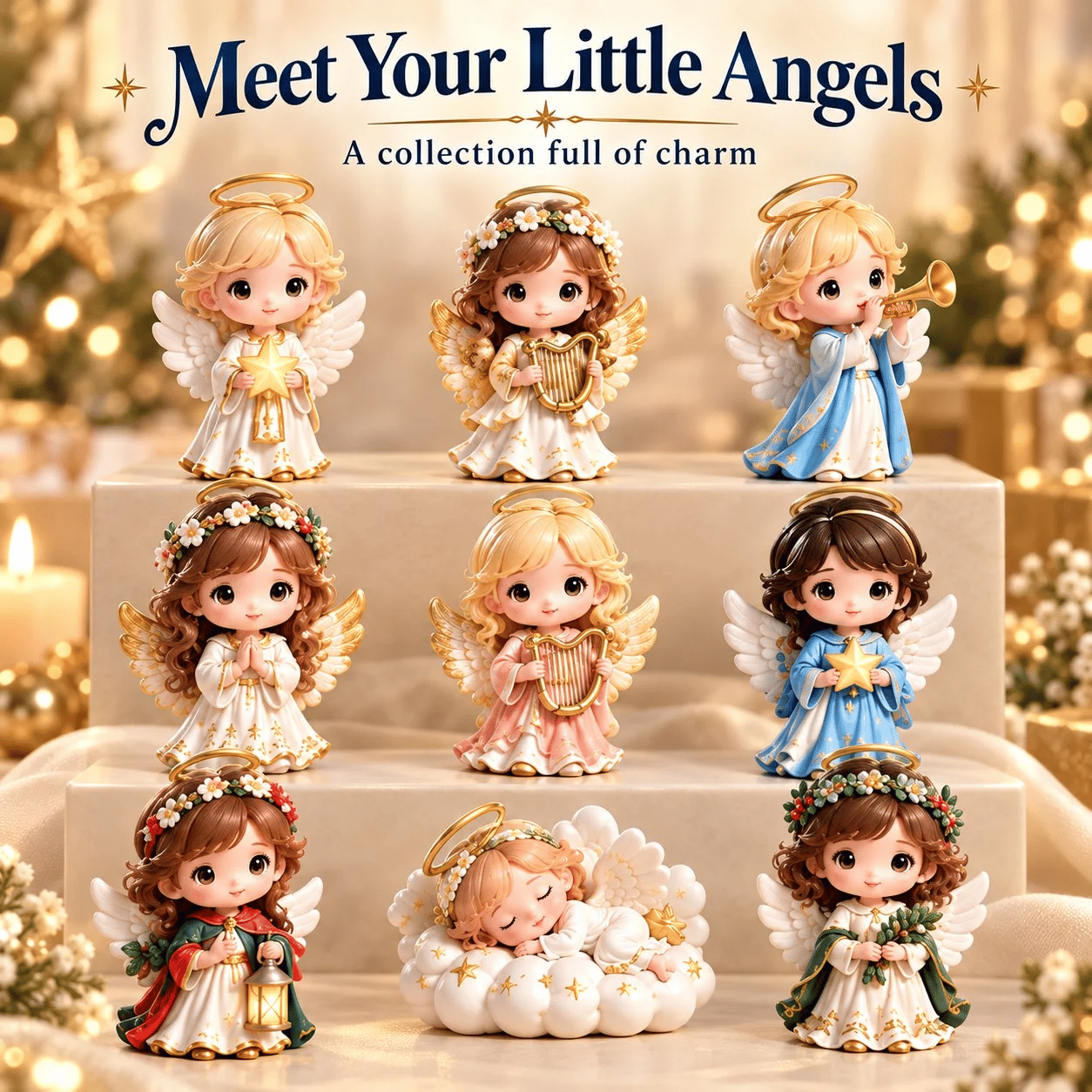🕊️✨ 24 Days of Angel Blessings – Christmas Tree Ornament Countdown Collection