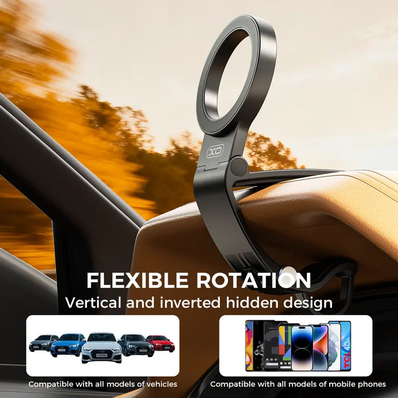 Strong Magnetic Car Phone Mount – 360° Adjustable Dashboard & Windshield Holder