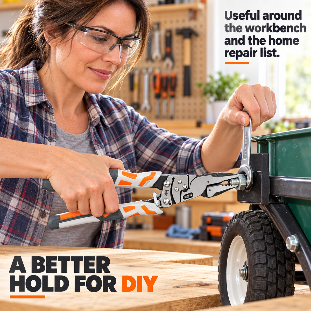 🔧 Self-Locking Ratchet Pliers – Secure Grip, Less Effort🔥