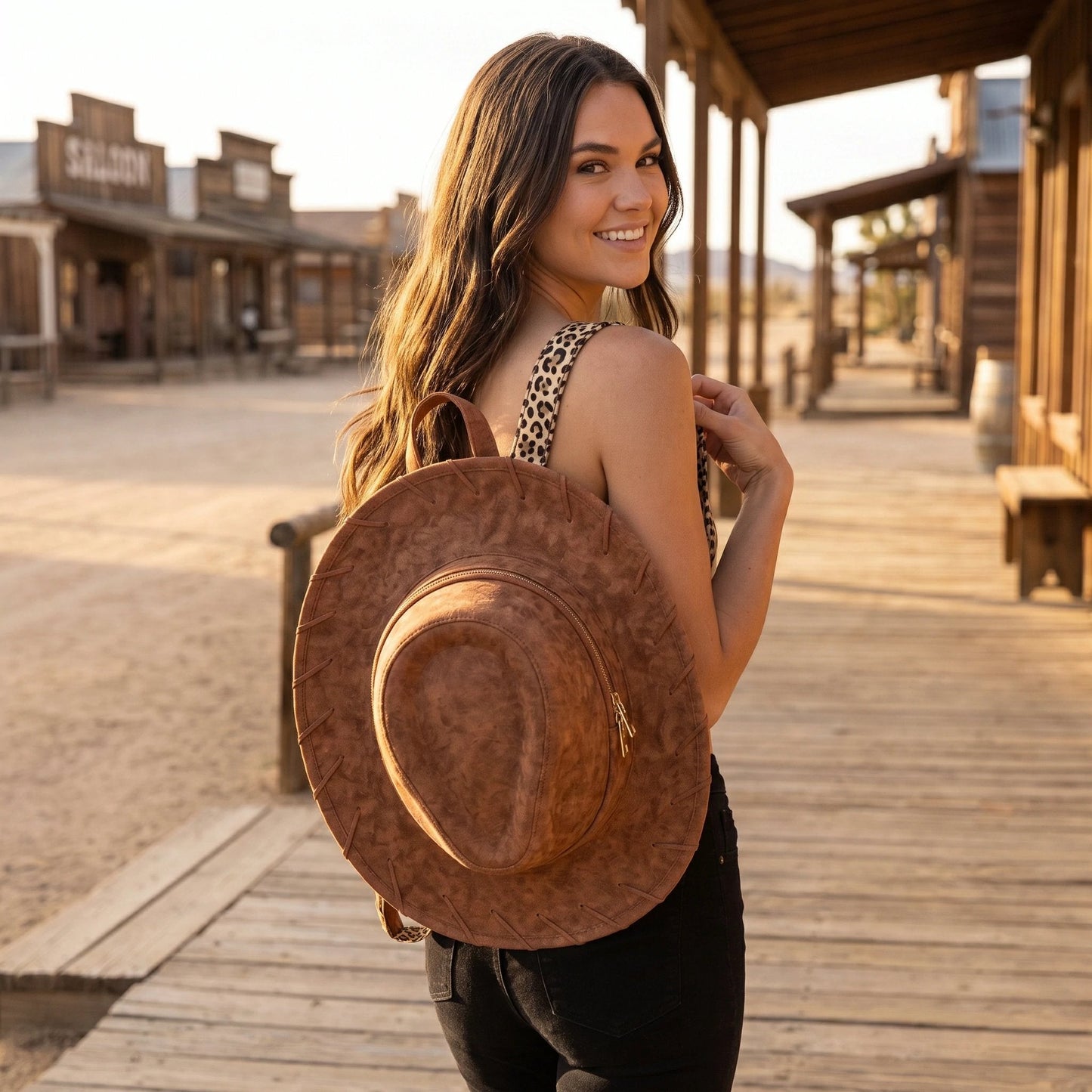 Cowgirl Hat Backpack