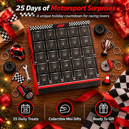 🏁  25-Day Formula Racing Advent Calendar – Ultimate Christmas Countdown for Racing Fans
