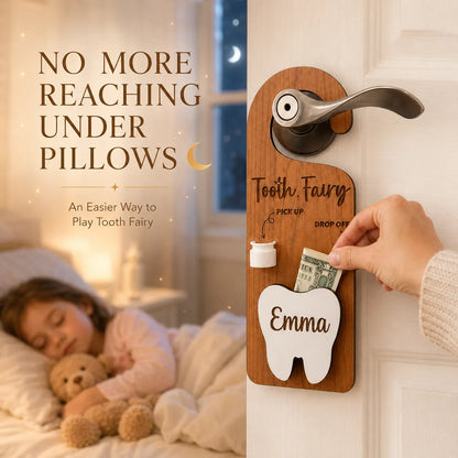✨Wooden Customized Tooth Fairy Door Hanger🦷