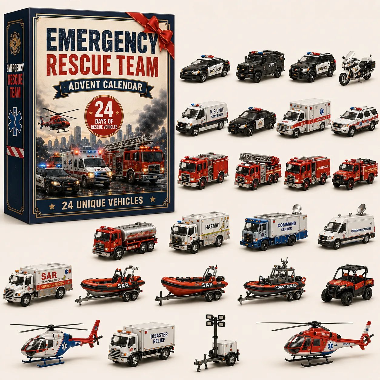 🚧Build the Fleet Collection 24-Day Vehicle Advent Calendar Series | ✨A New Adventure Every Morning
