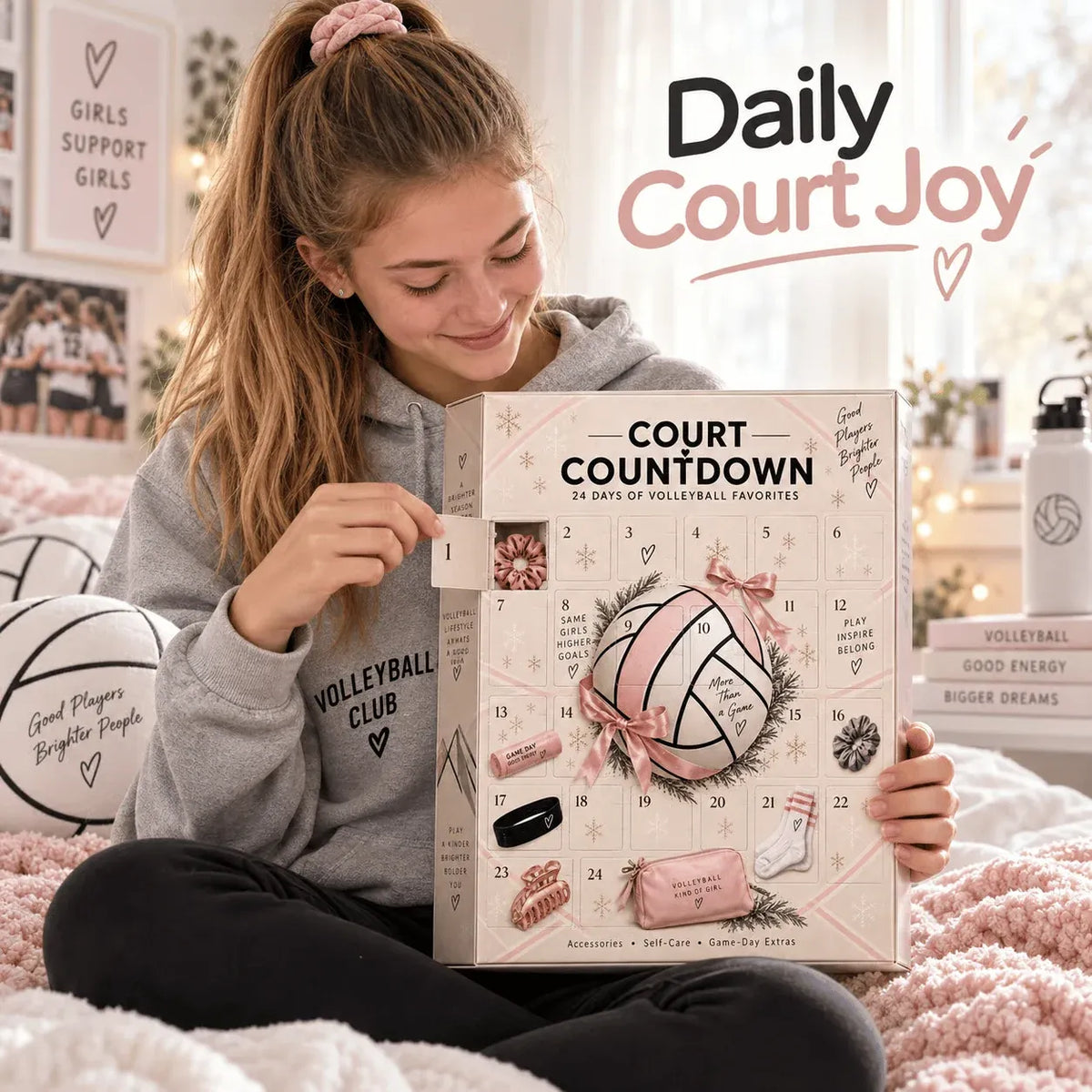 ⏳ Last Day 49% OFF – 🏐 2026 Volleyball Advent Calendar | 24 Mystery Doors with Sporty Surprises for Players & Volleyball Fans 🎁
