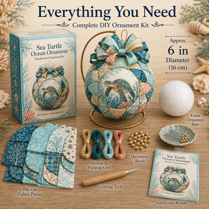 🌊 Ocean Treasures Patchwork Ornament DIY Kit