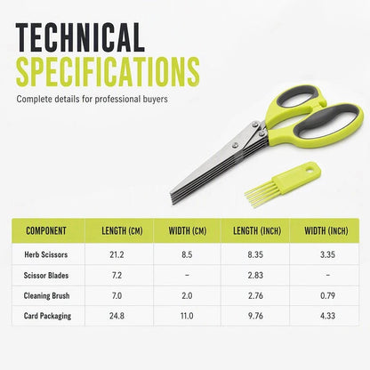 🔥Multi-Layer Stainless Steel Kitchen Scissors