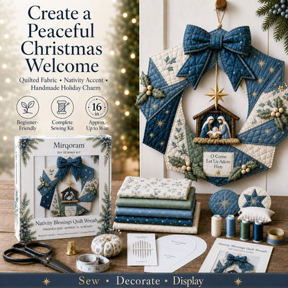 🎄 Christmas Fabric Wreath DIY Kit