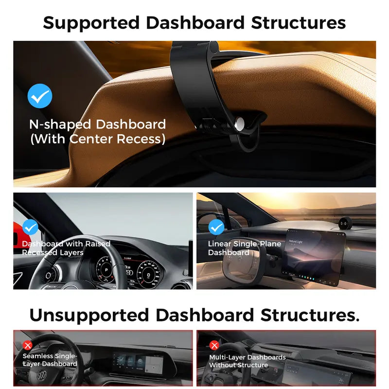Strong Magnetic Car Phone Mount – 360° Adjustable Dashboard & Windshield Holder