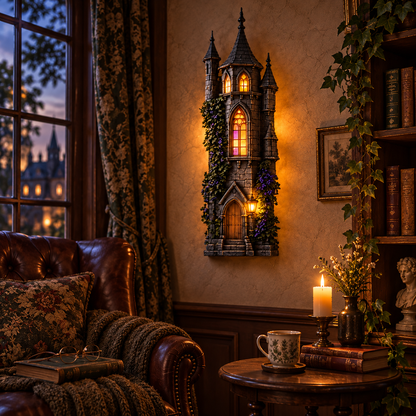 🏰 Gothic Castle Glow Wall Lamp