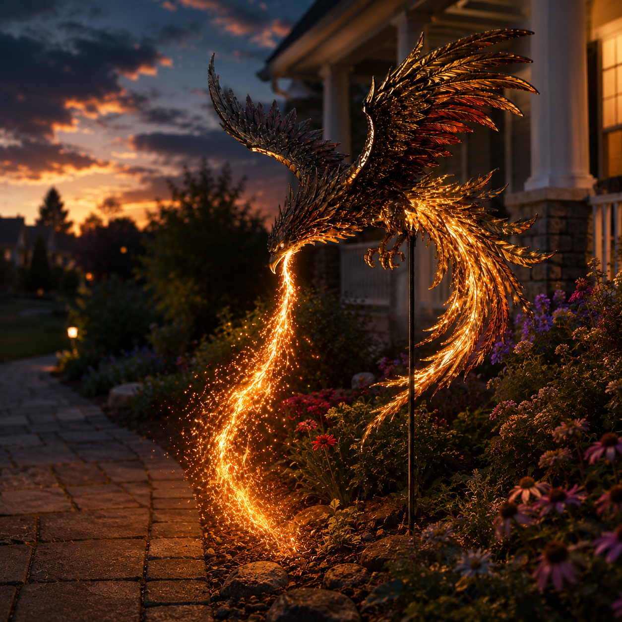 ✨Solar Powered Phoenix Fire Garden Light