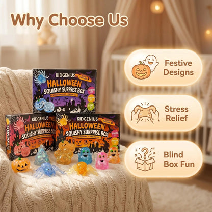 Halloween 8-Pack Glitter Squishy Surprise Box