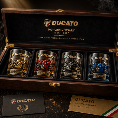 🍺Ducati 100th Anniversary Whiskey Glass