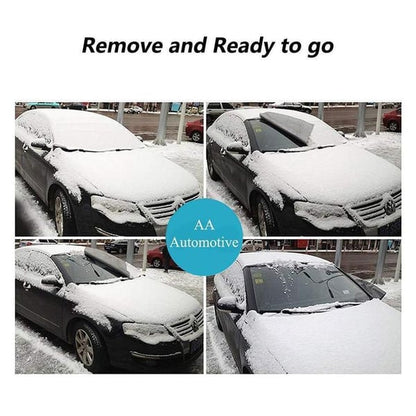 ⏰Windshield Anti-Snow & Anti-Frost Cover with Mirror Protection – Ready-to-Drive in Any Weather!