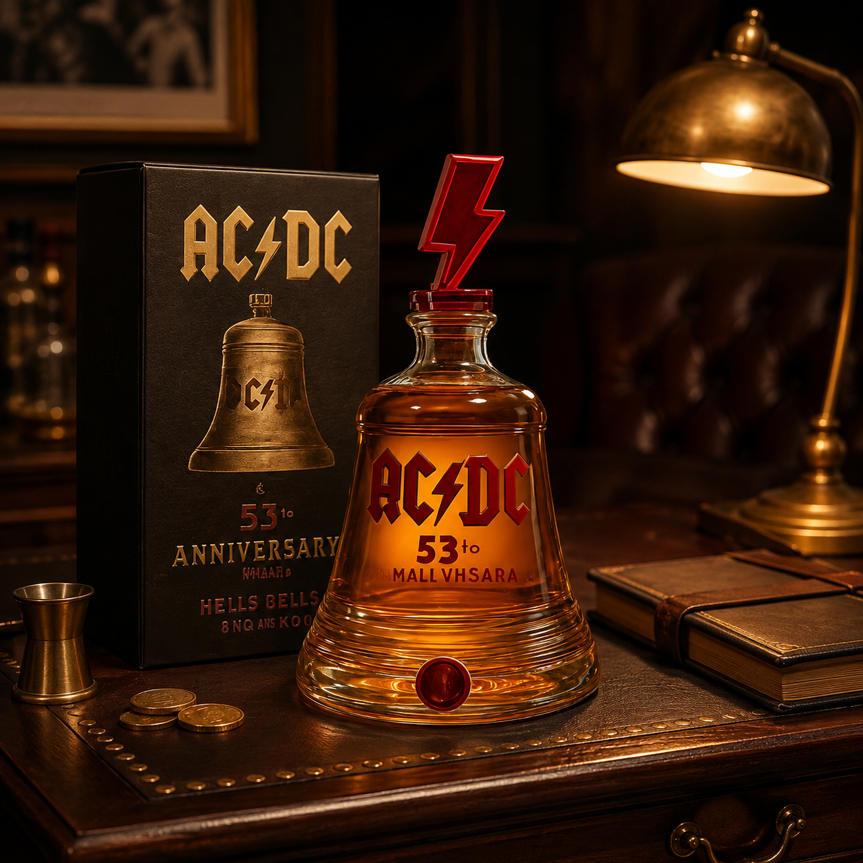 🔔 AC/DC 53rd Anniversary Hell’s Bells Decanter Bottle