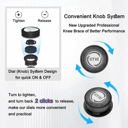 🔥 LAST DAY 49% OFF - 🏃 Dial‑Adjustable Knee Support Brace