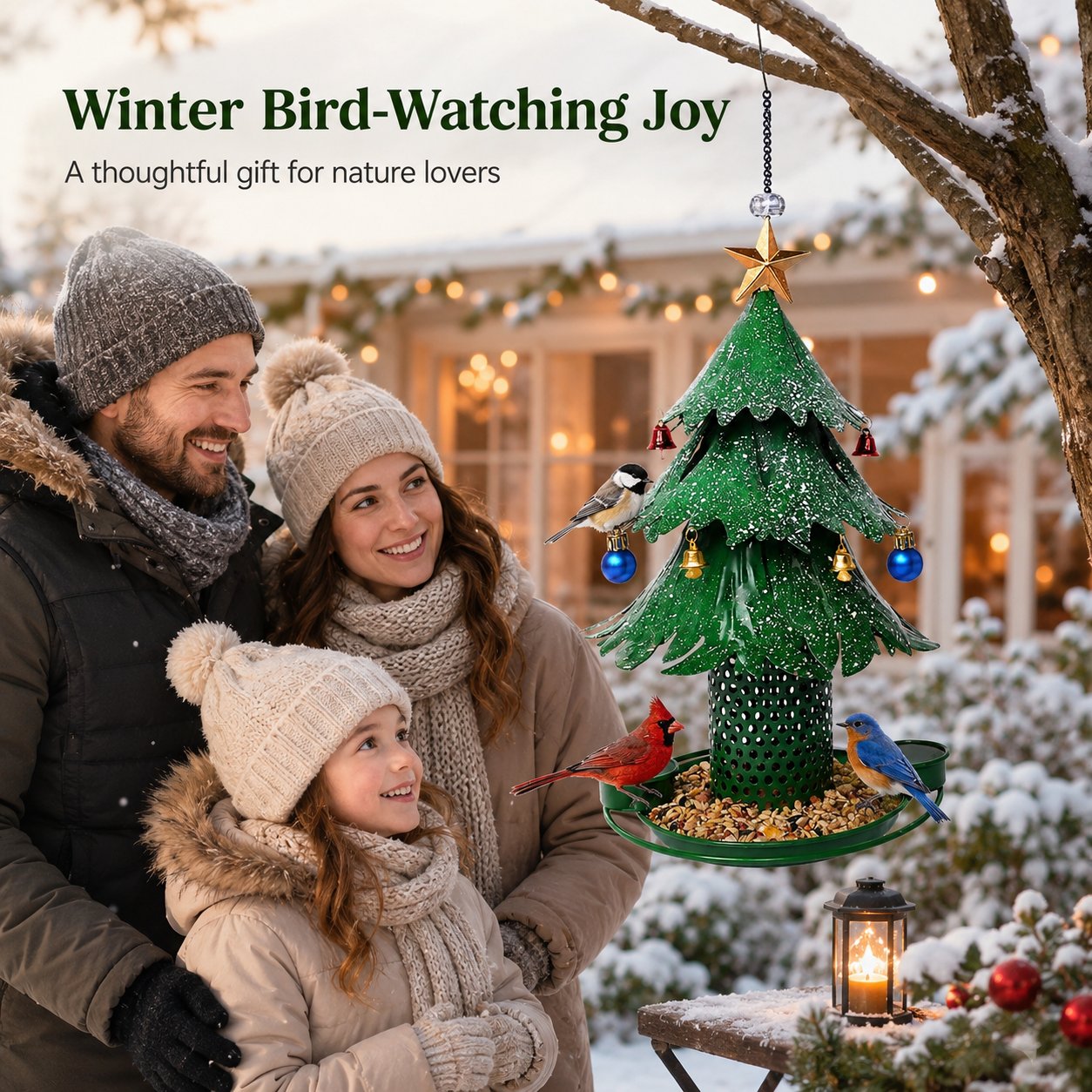 Christmas Tree Bird Feeder 🎄 Festive Backyard Holiday Decor