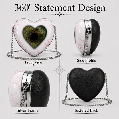🔥Gothic Heart Eye Statement Crossbody Bag