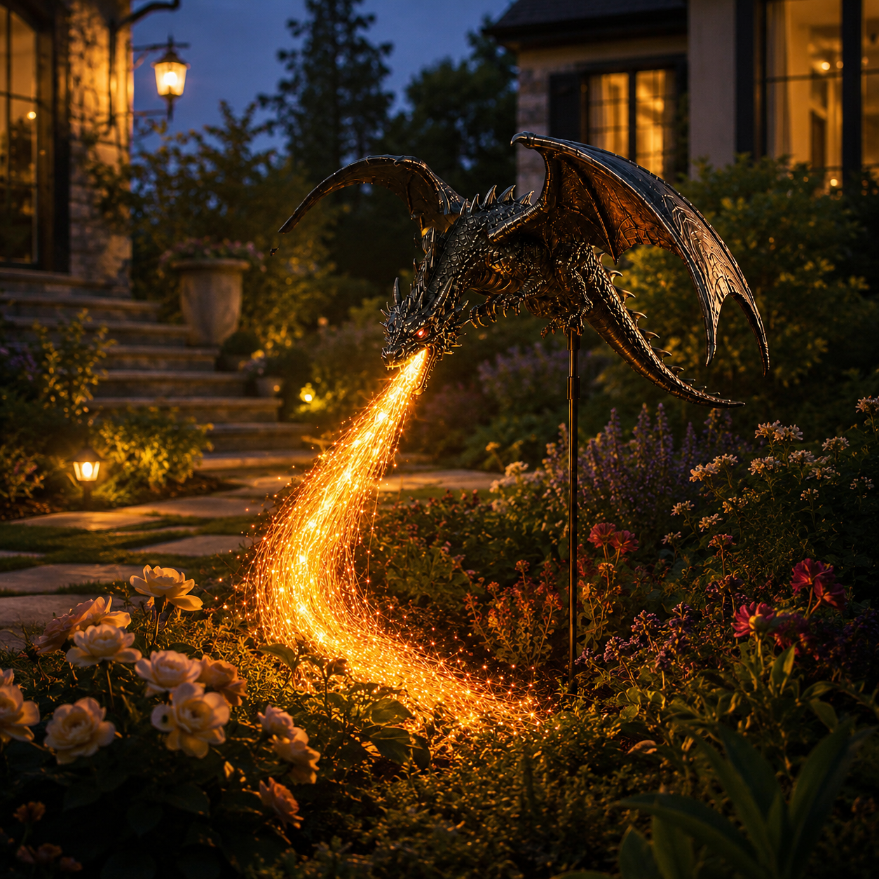 ✨Solar Dragon Fire Garden Light