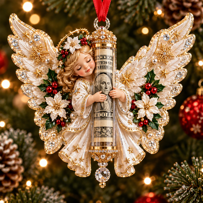 👼🎄 Christmas Angel Cash Holder Ornament