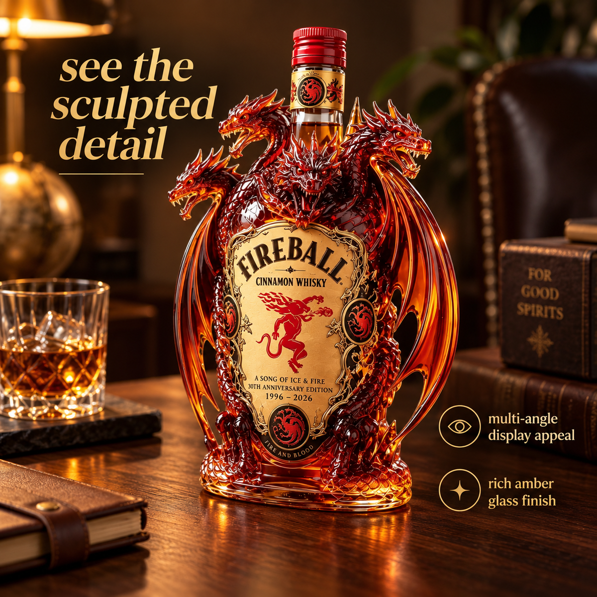 Legendary Dragon Decanter – Collector’s Edition Display Bottle