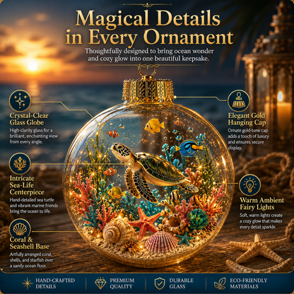 🌊Summer Ocean Animal Lighted Diorama Ornament