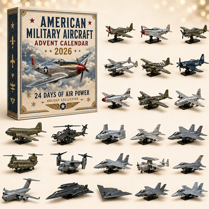 ✈️🇺🇸 American Military Aircraft Advent Calendar 2026 🎁– 24 Days of Air Power