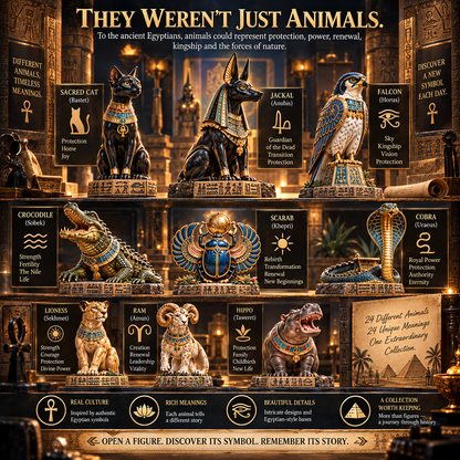 🐈‍⬛🏺24 Days of Ancient Egypt – Sacred Animals & Guardians Collection