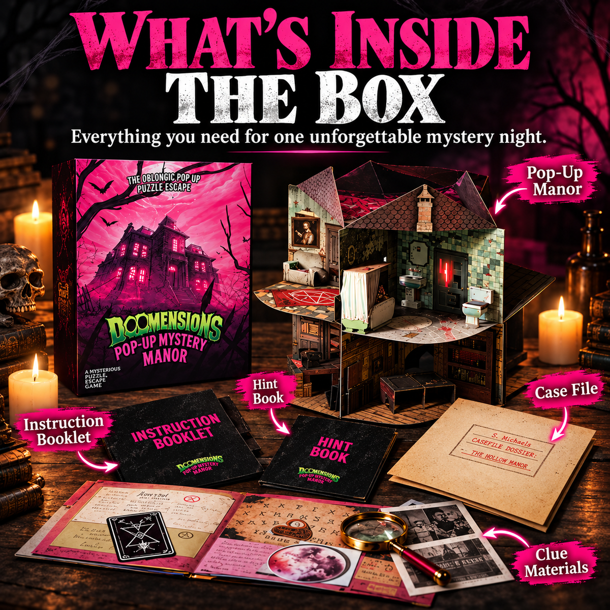 3D Pop-Up Mystery Manor – Immersive Murder Mystery Puzzle Game