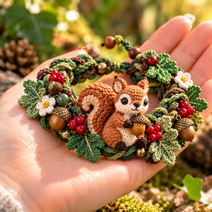 🌿🧶 Woodland Wrist Friends™ – Handmade Crochet Animal Bracelet Collection