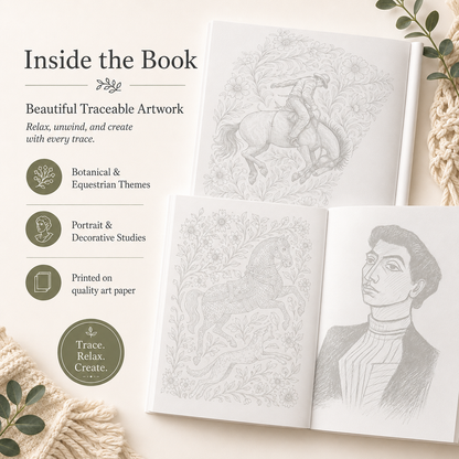 Beginner-Friendly 💕 Ink Tracing – A Relaxing Reverse Coloring Experience